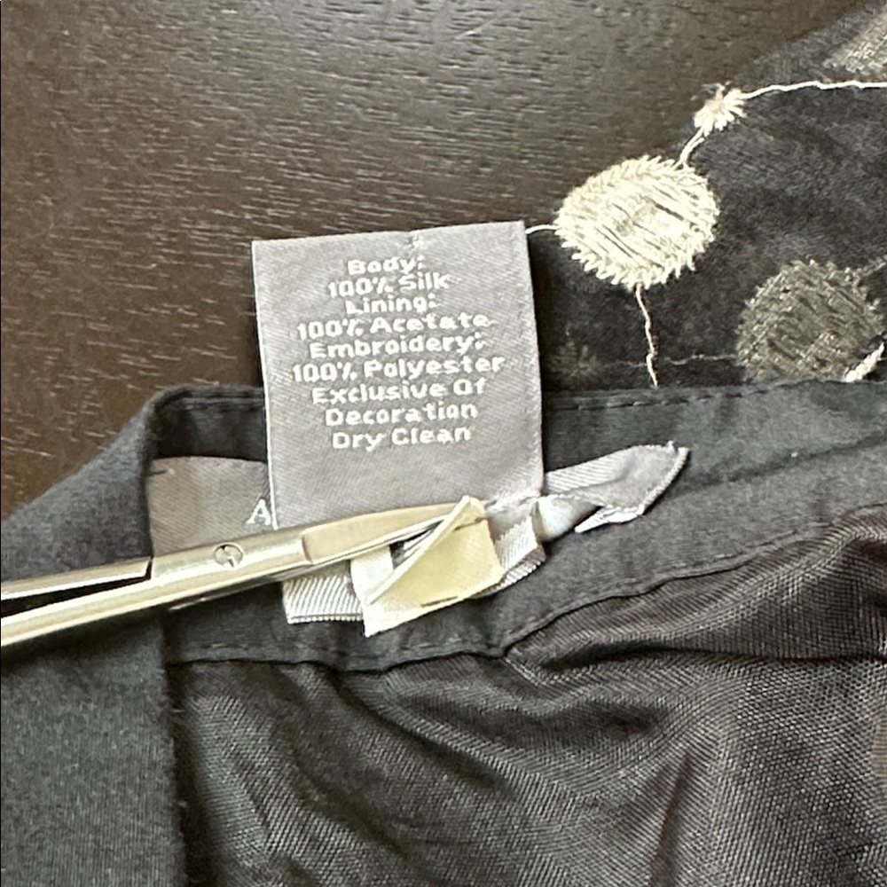 Ann Taylor Embroidered silk circle fit and flare midi skirt - Picture 8 of 8